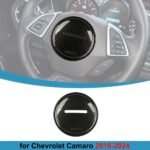 2016 – 24 Camaro  Hydro-Dipped Carbon Fiber Full Center Steering Cover - Image 7