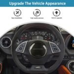 2016 – 24 Camaro  Hydro-Dipped Carbon Fiber Full Center Steering Cover - Image 3