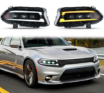 2015 – 24 Dodge Charger Triple Beam DRL Headlights - Image 4