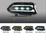 2015 – 24 Dodge Charger Triple Beam DRL Headlights - Image 3