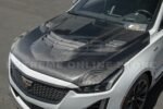2020+ Cadillac CT5 Carbon Fiber Front Vented Hood - Image 12