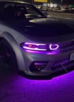 Dodge Charger Widebody Flow RGB DRL Fog Light Trim Covers - Image 2